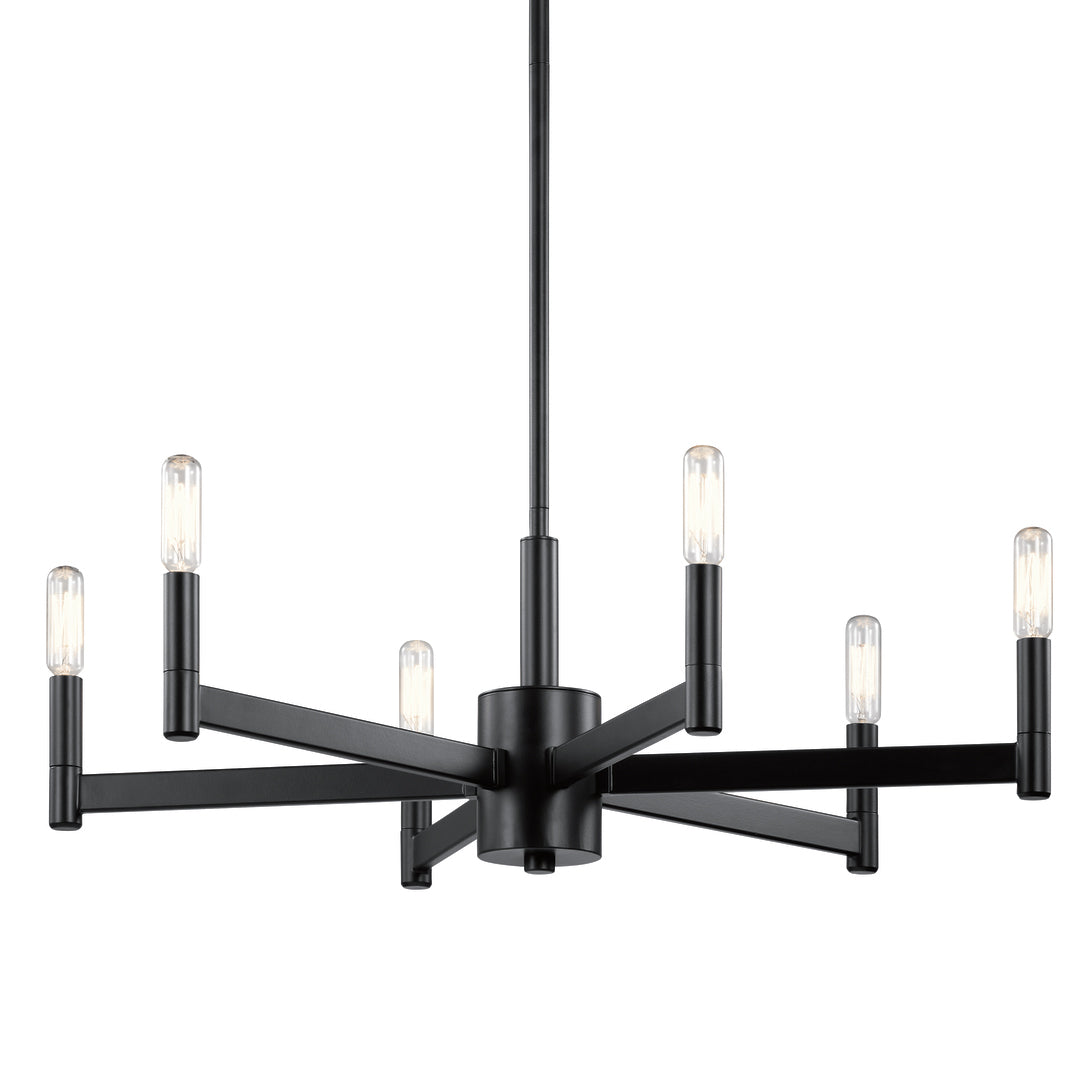 Erzo Chandelier 43859BK