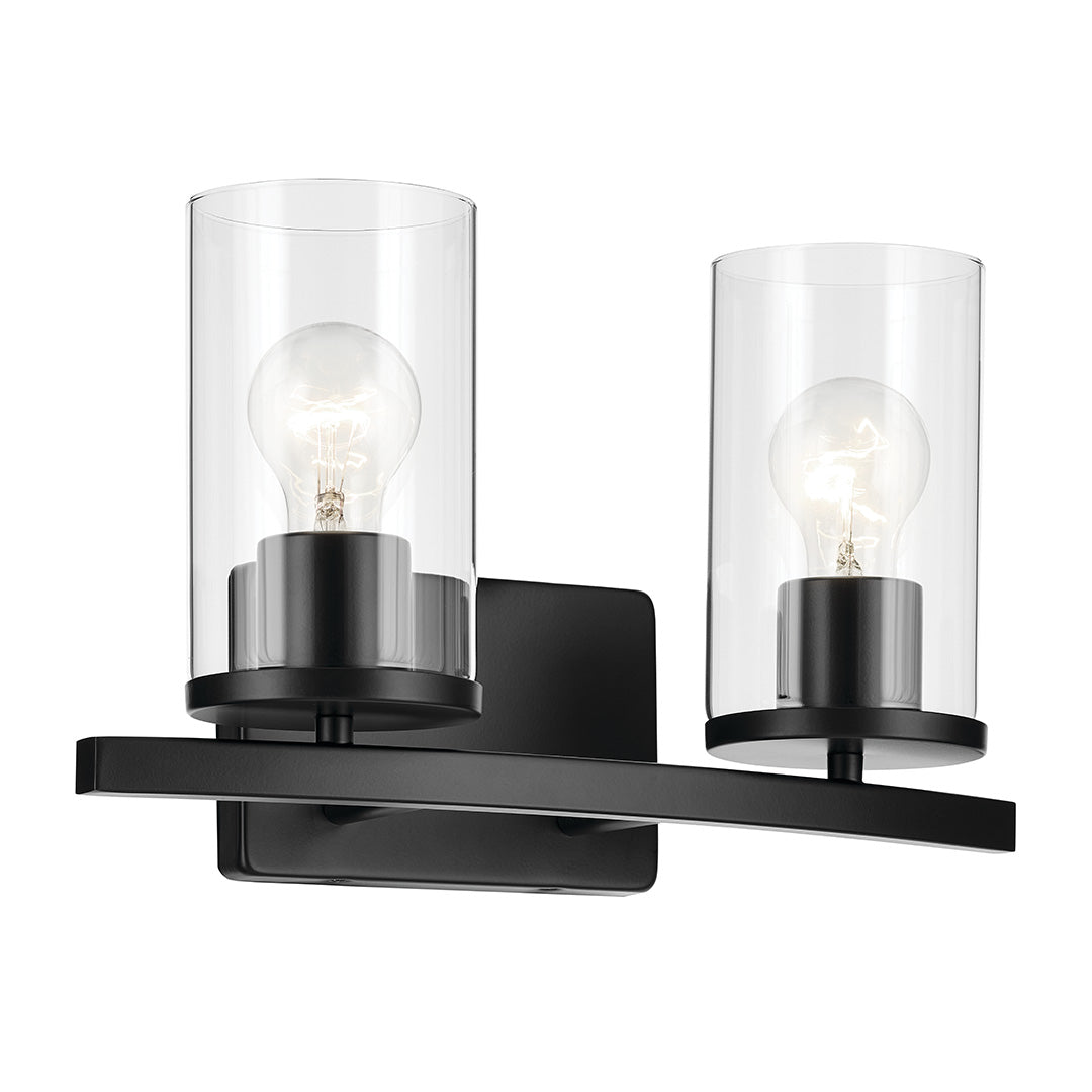 Crosby Vanity Light 45496BKCLR
