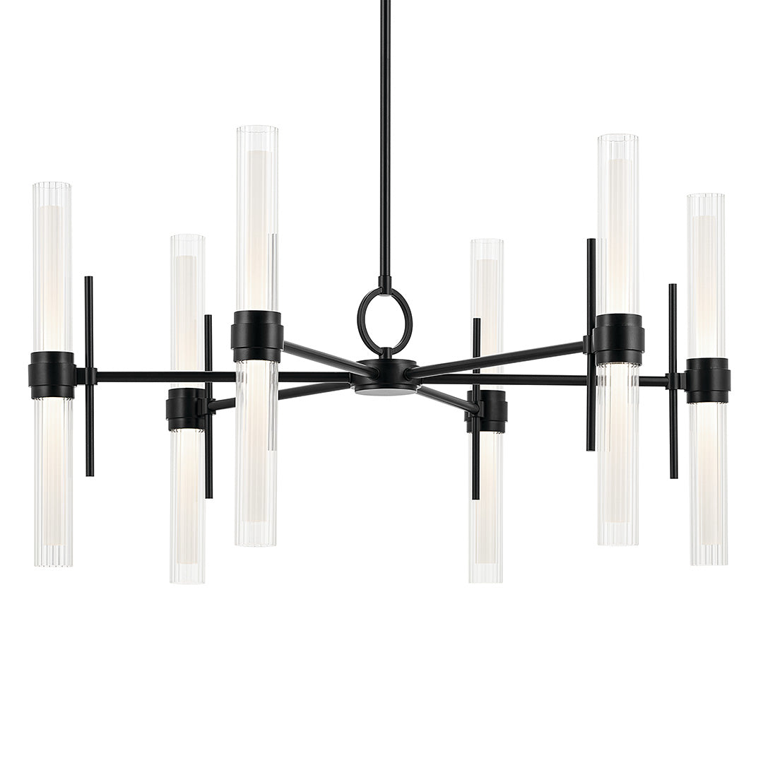 Riven Chandelier 52752BKLED