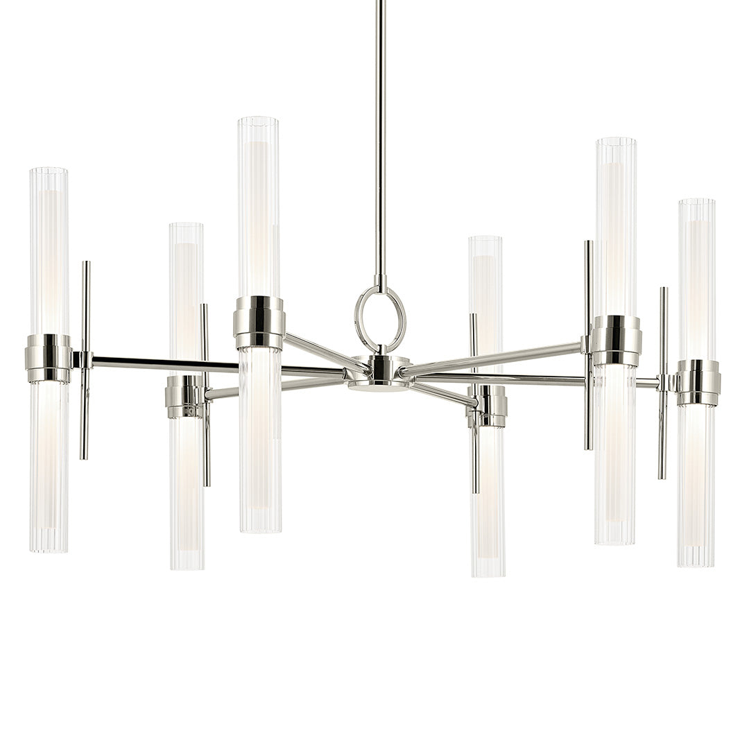 Riven Chandelier 52752PNLED
