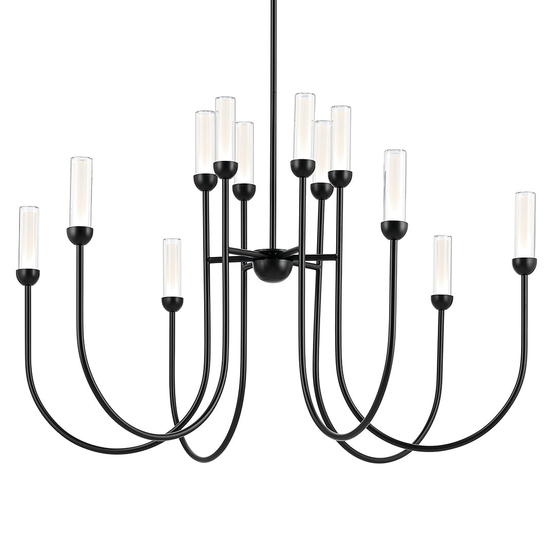 Moraine Chandelier 52759BKLED